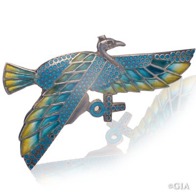 Egyptian bird pin