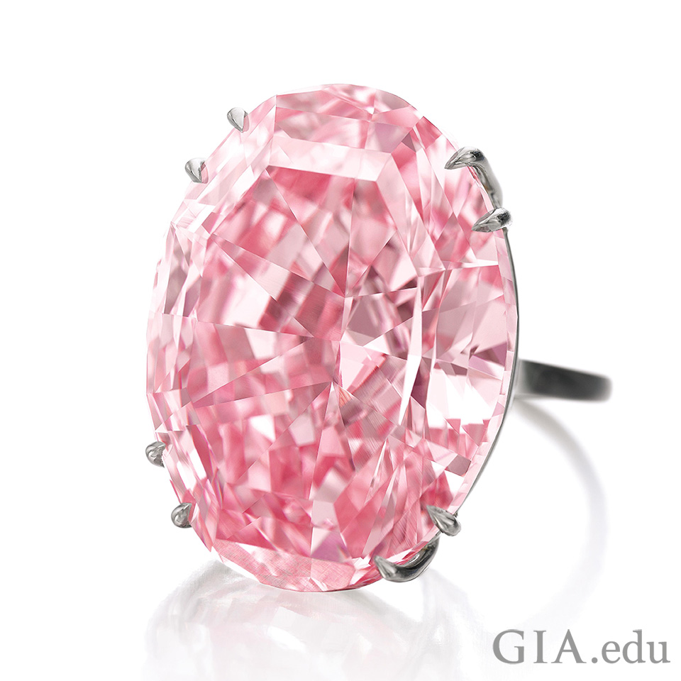 Pink diamond ring