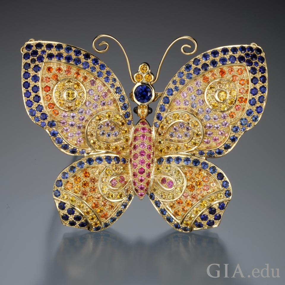 Paula Crevoshay’s "Conchita" butterfly brooch