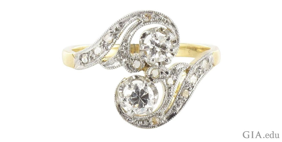 Art Nouveau engagement rings are beautiful but rare.