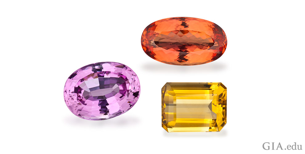 November birthstones: pink topaz, Imperial topaz and citrine.