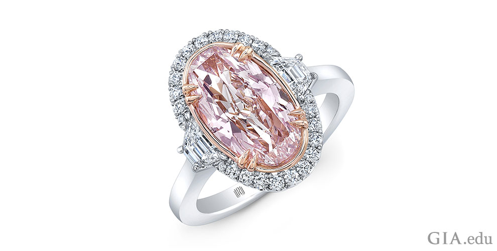 2.32 ct oval pink diamond