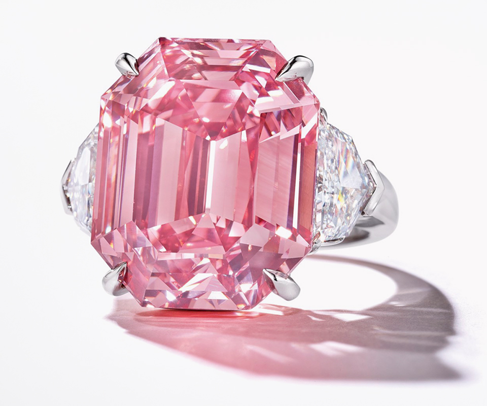 Pink diamond ring