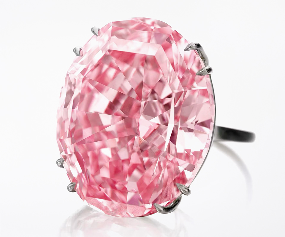 Pink diamond ring